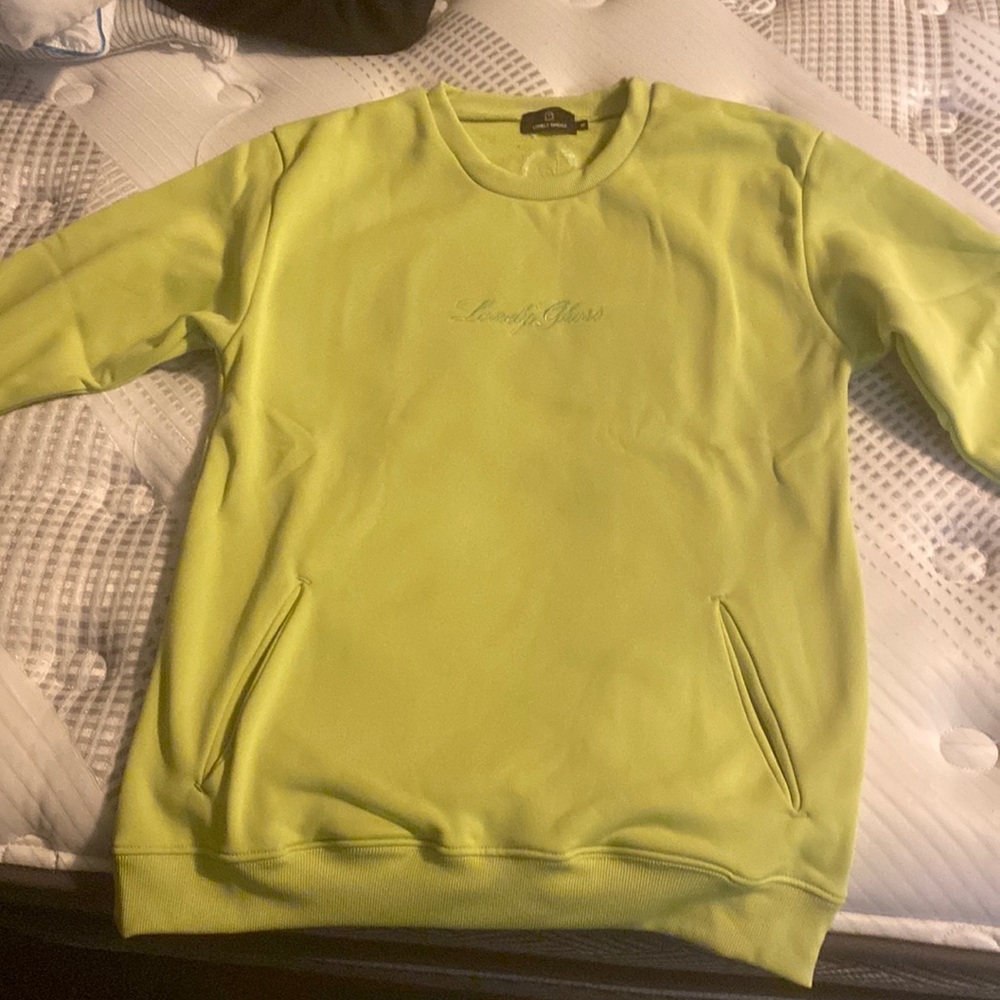 Green crew neck, size medium, Lonely Ghost.